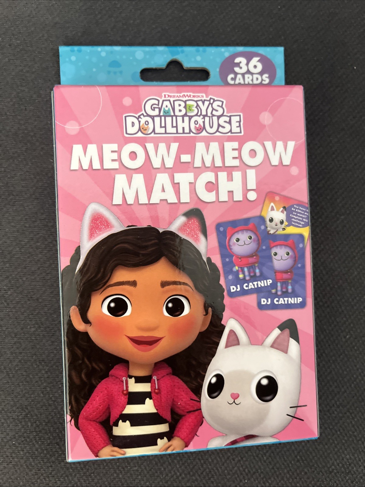 Gabby’s Dollhouse Meow-Meow Match Memory Game Pack 36 Learning Cards New In Box
