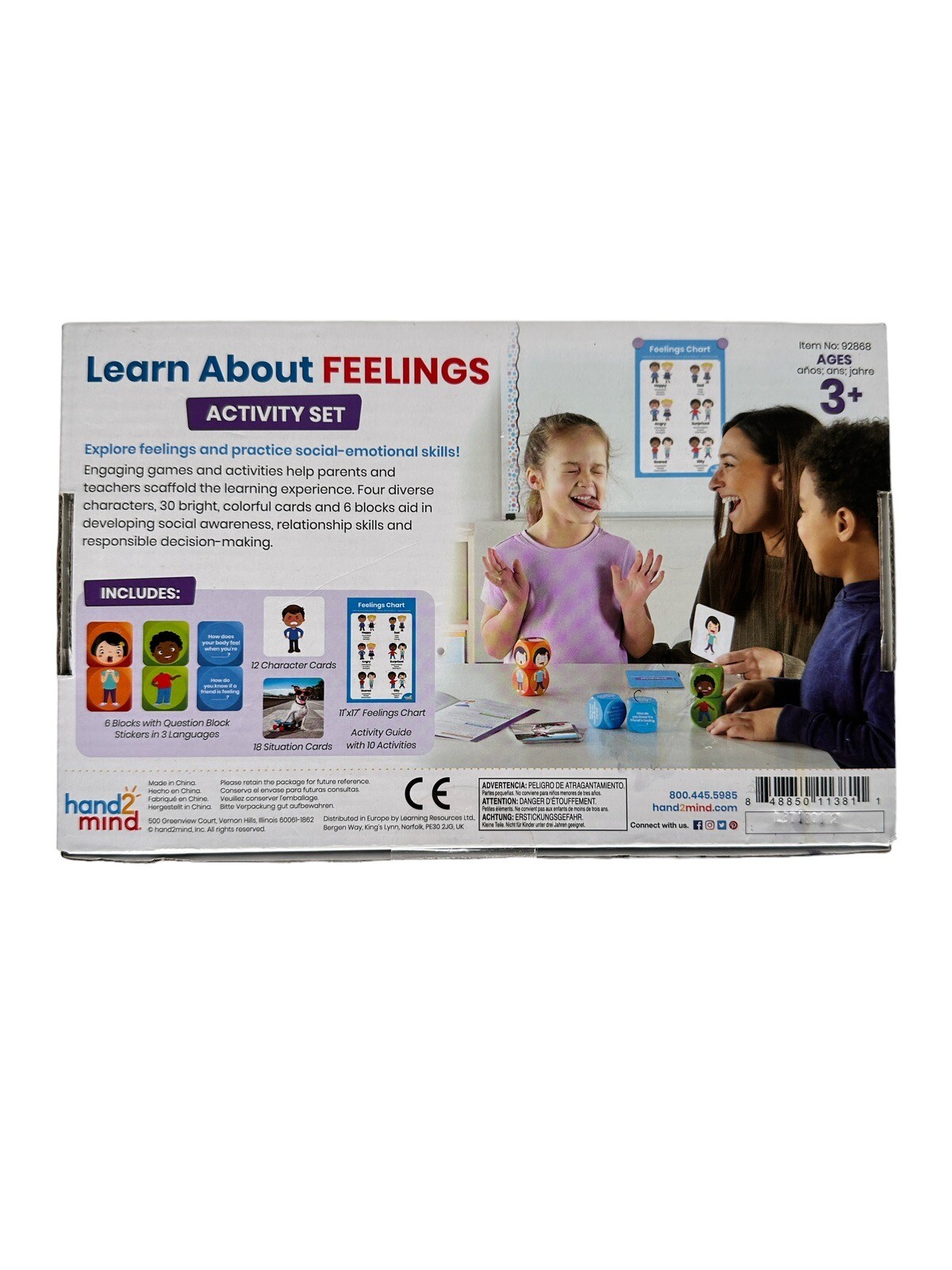 NEW Hand 2 Mind Learning Resources Learn About Feelings Activity Set For Kids