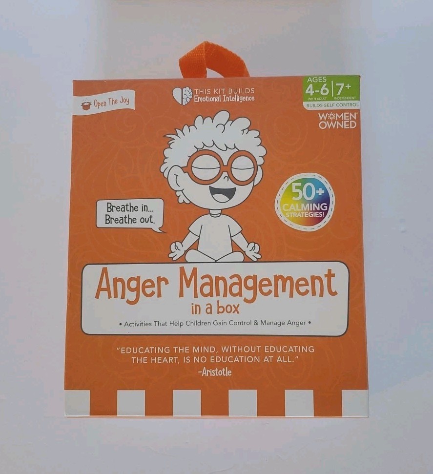Open The Joy – Anger Management in a Box 50 Calming Activities in a Box – NEW