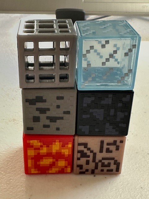 Minecraft Periodic Table Of Elements 25 Blocks Loose Mattel Mojang Various Sizes