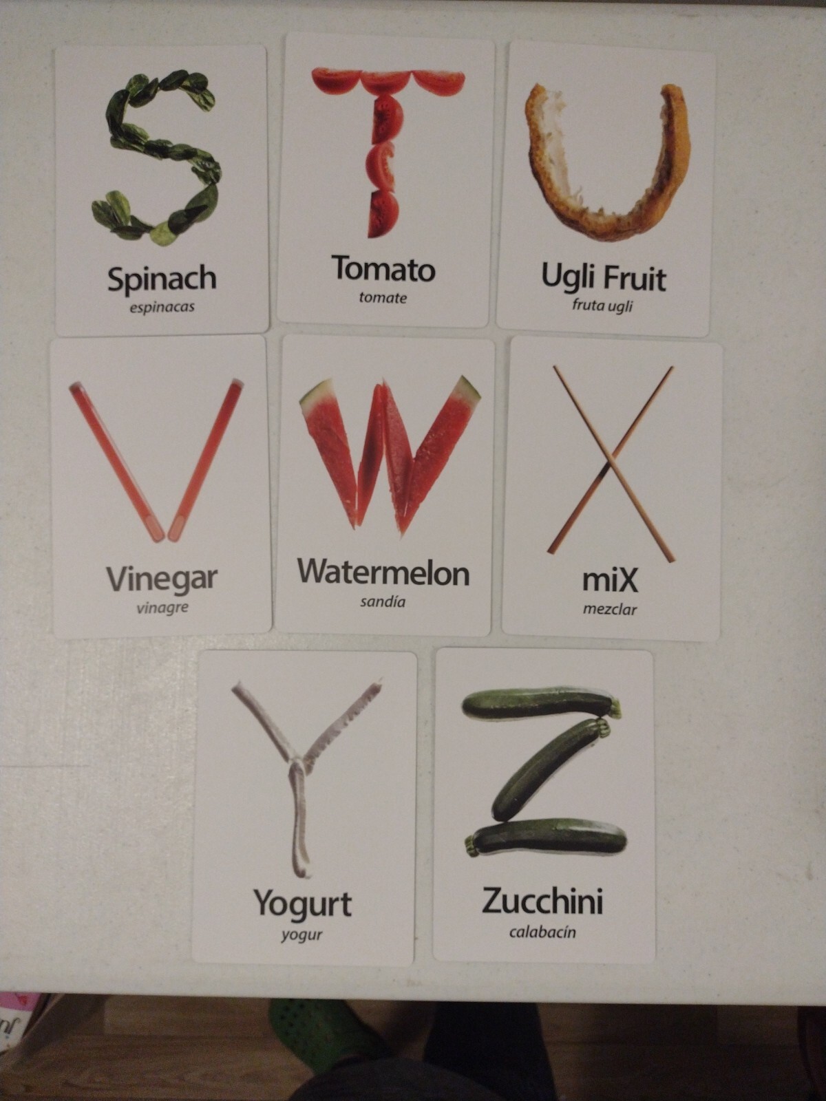 Eatable Alphabet Kitchen Activity Cards Recipe Cooking Child Kid