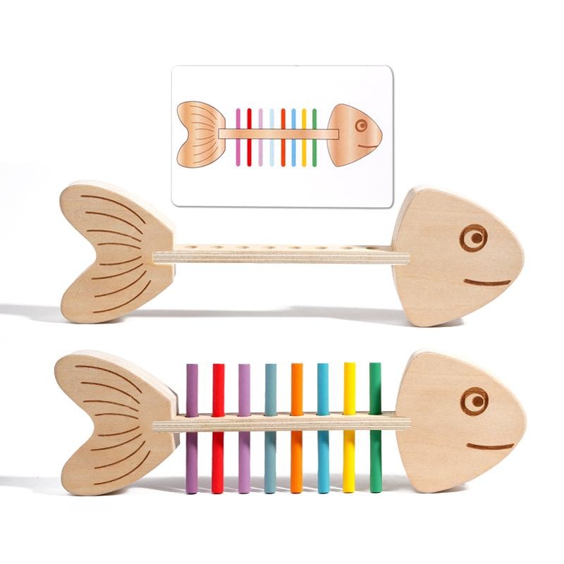 Children Wooden Balance Stick Sensory Puzzle Game Educational Birthday Gift