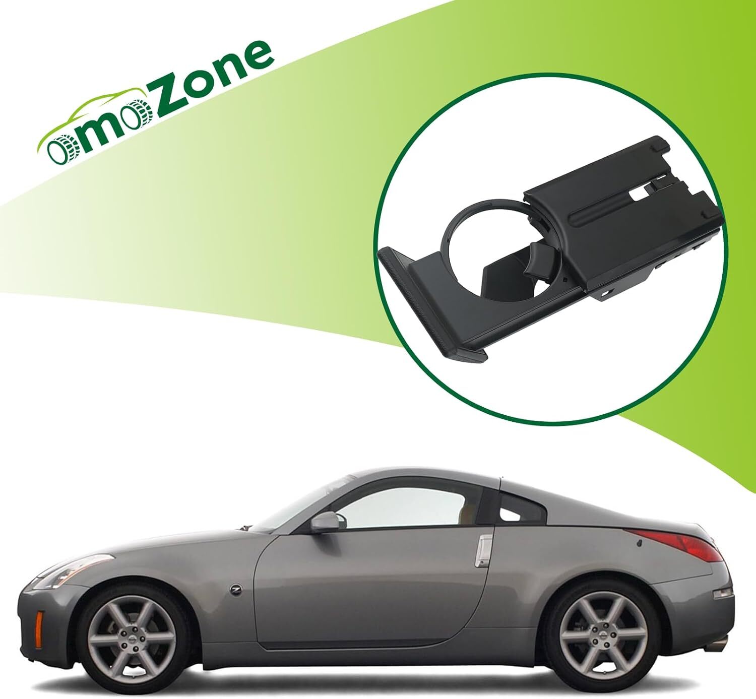 Dash Dashboard Cup Holder Assembly Black Compatible with 2003-2005 Nissan 350Z