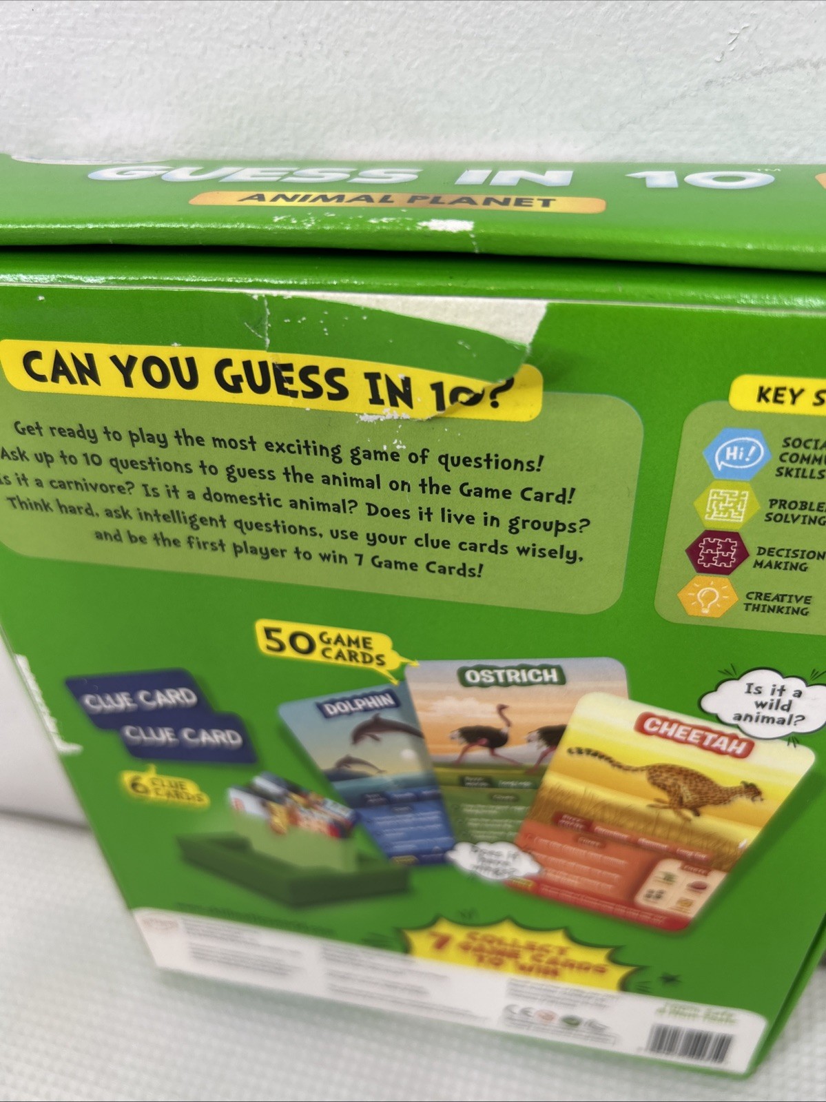 Guess In 10 Animal Plant Skillmatics Card Game Educational 8+ EUC