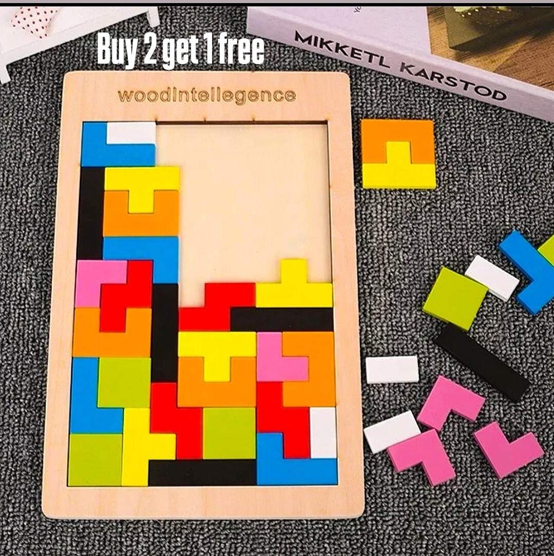 Easter toy puzzle jigsaw Family Game 3D ages 3-7 Montessori Tetris Educational