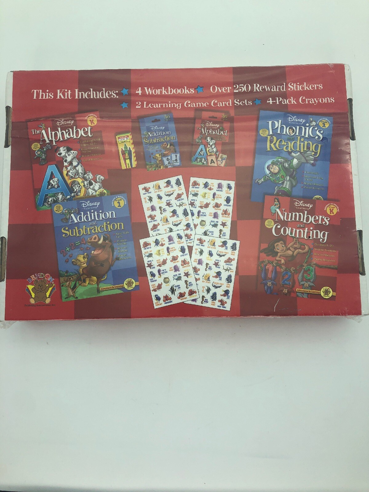 Disney Pixar Learning Activity Box Set Sealed Phonics Reading Math ABC Games NIB
