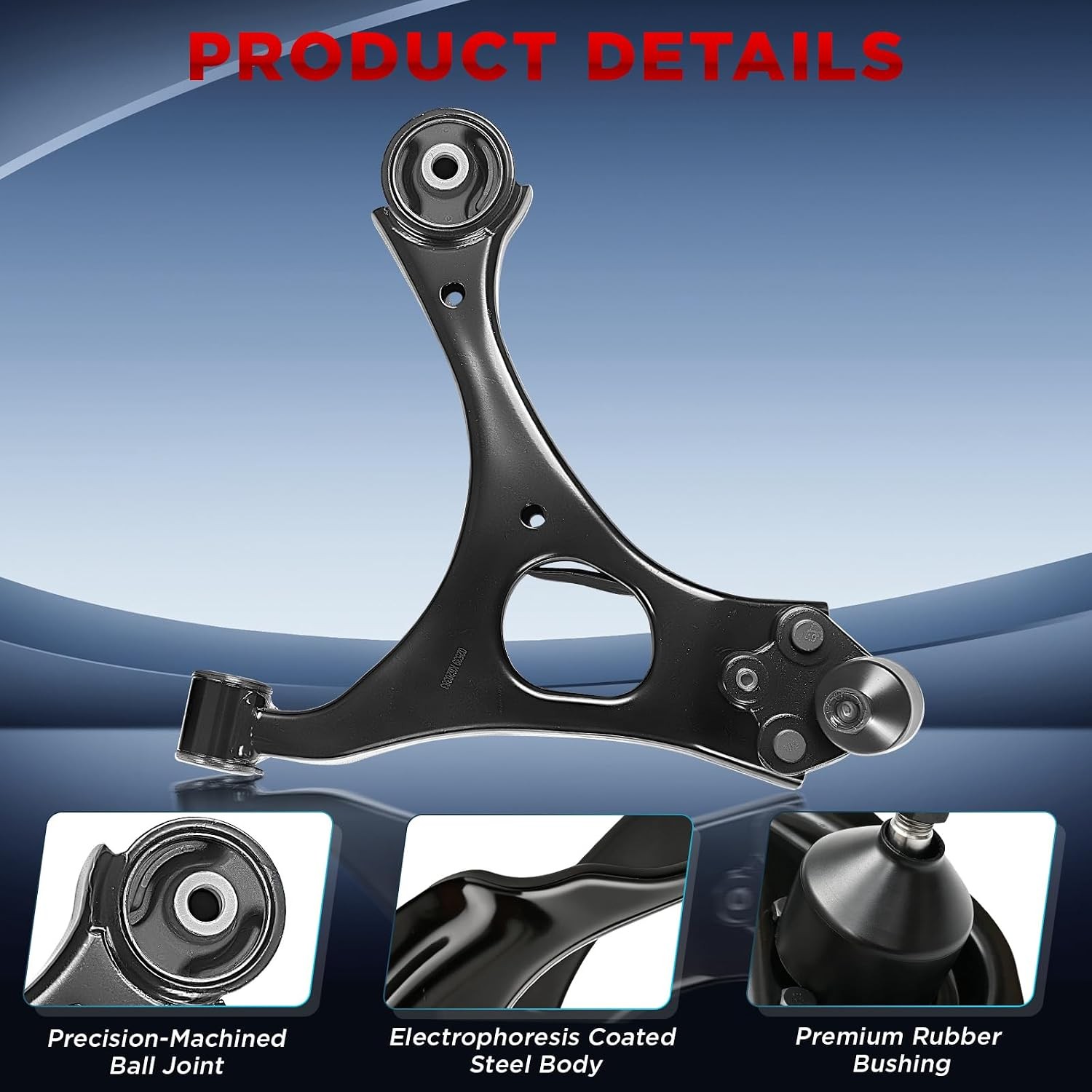 PZ 8PC Front Lower Control Arm Suspension Kit Compatible with 2006-2011 Honda Ci