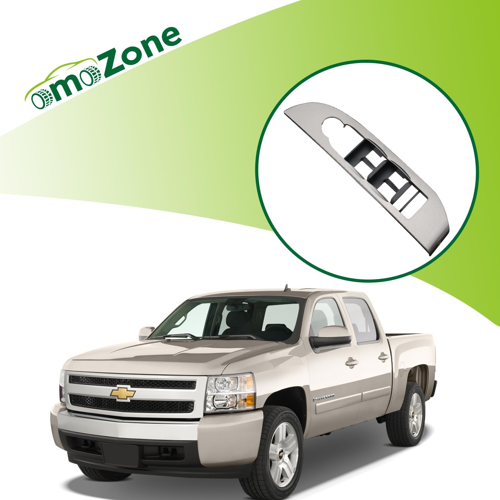 omoZone Window Switch Bezel Cover Front Left Driver Side Door Switch Panel Tr…