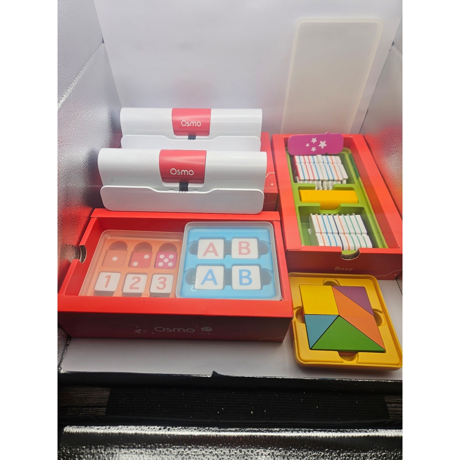 Osmo Genius Starter Kit Coding & Creative Game Pieces Lot – Incomplete Set As Is