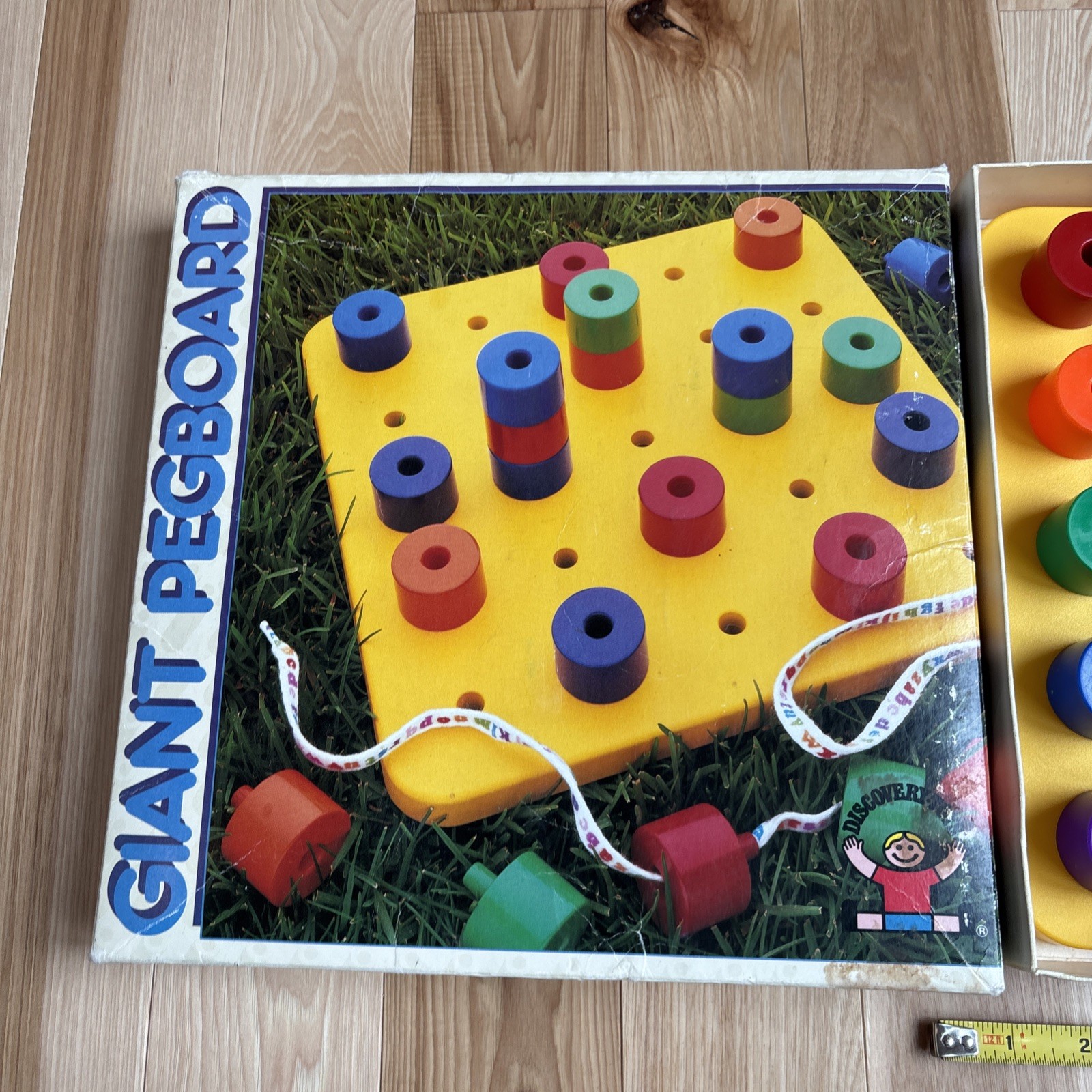 Vintage 1983 Giant Pegboard Toy by Discovery Toys – no lace Educational OT SLP