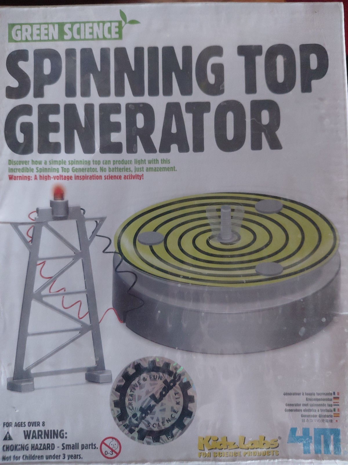 4M KidzLabs Générateur Toupie / Spinning Top Generator DIY à monter soi-même