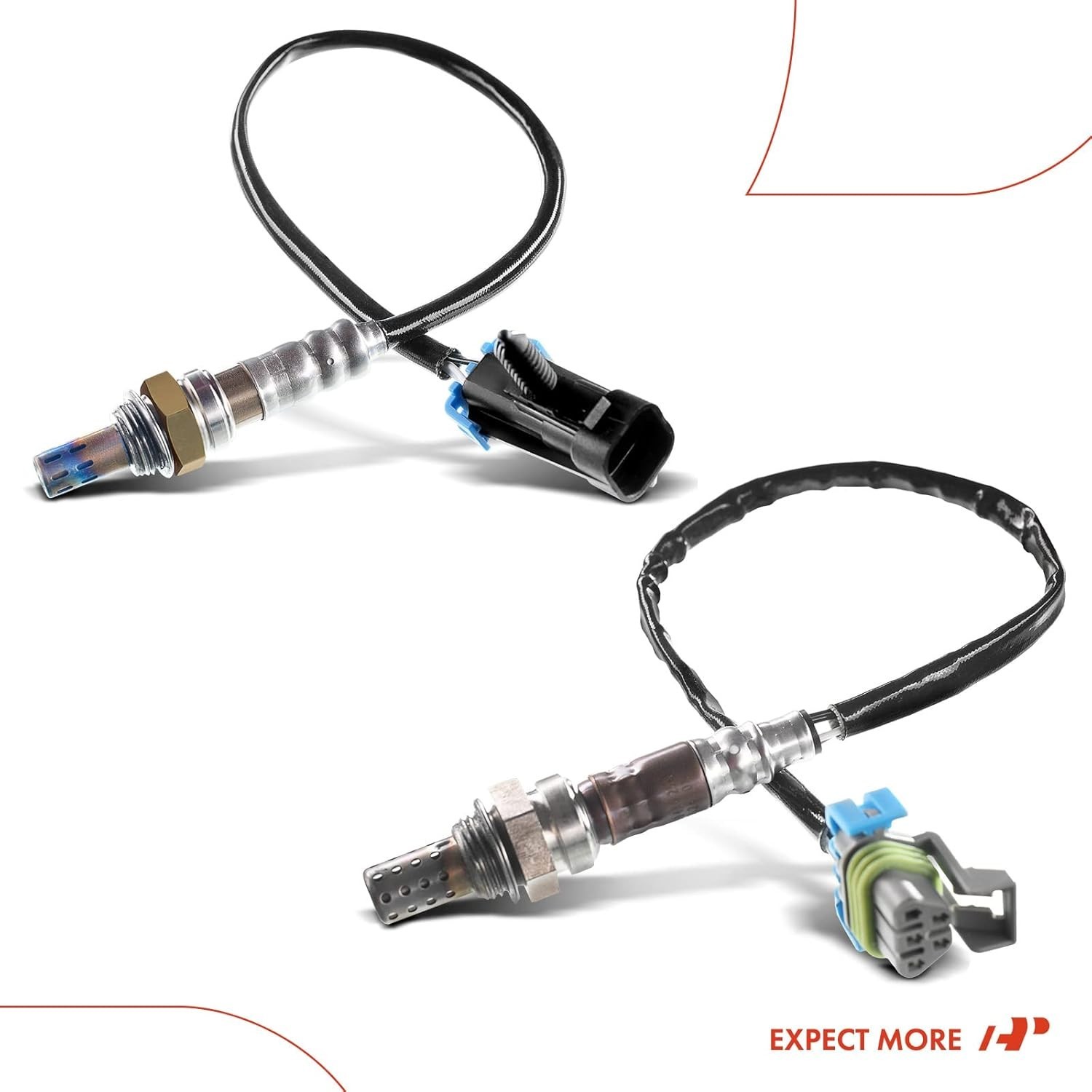 2PCS Upstream & Downstream O2 Oxygen Sensor Compatible for Chevy, for GMC, for
