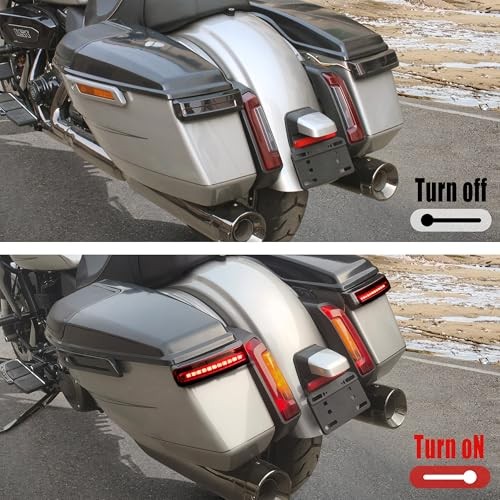LED Saddlebag Tail Light Compatible With CVO Road Street Glide 2023-2025, Side