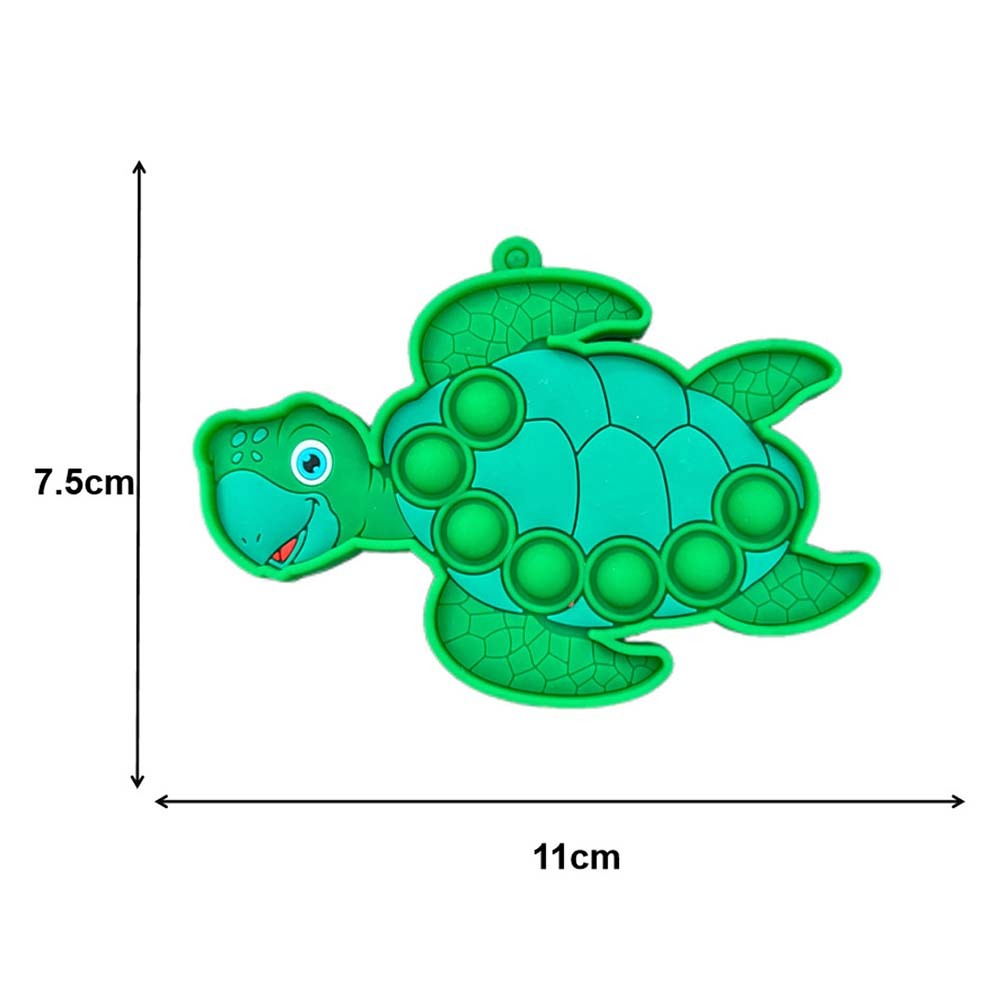 Squishy Playful Flexible Compact 3Pcs Ocean Series Stress-Relief Bubble Keychain