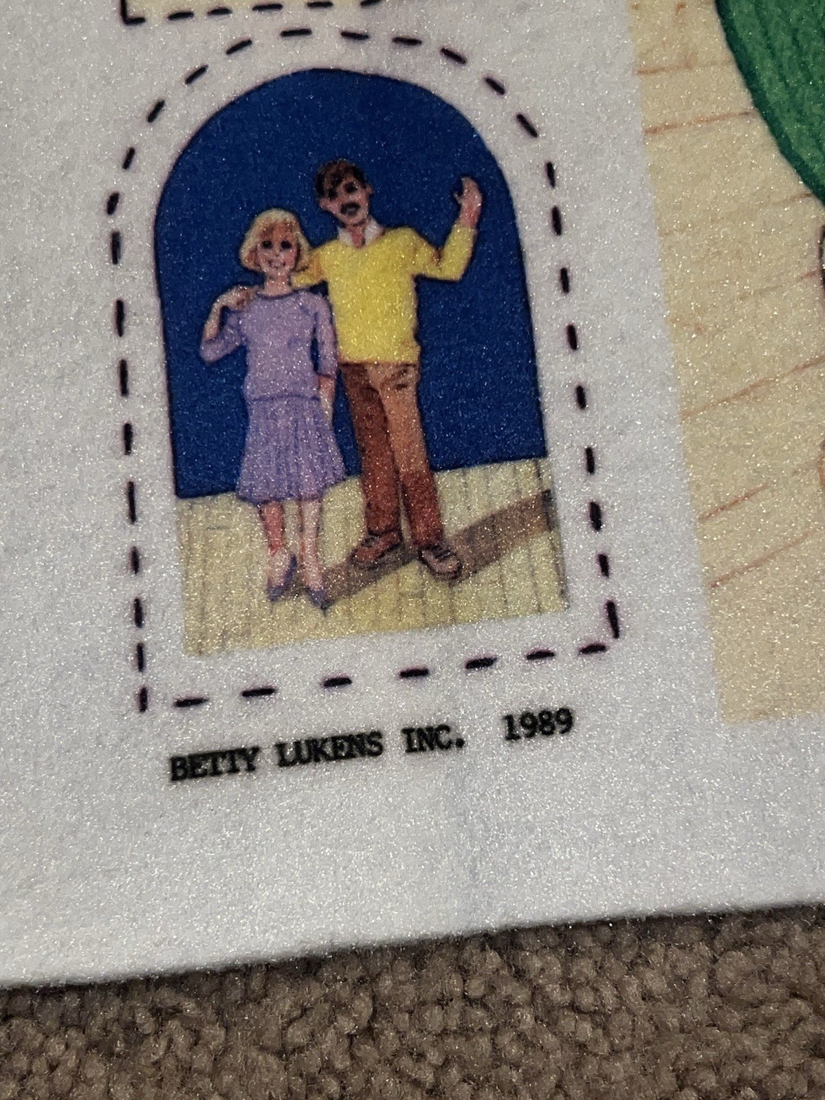 Vintage Betty Lukens Quiet Book Felt Kit Uncut Dollhouse Family 37” x 25.5”