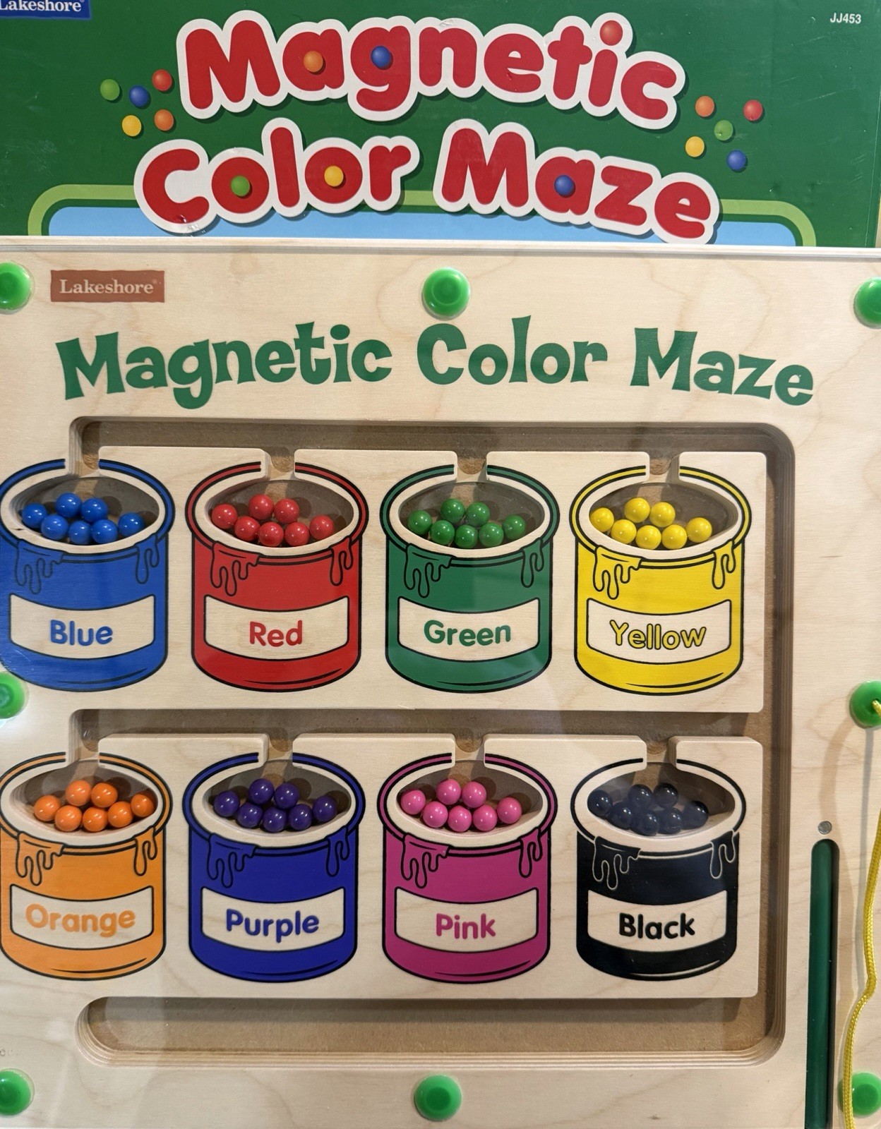 Lakeshore Magnetic Color Maze Sorting Matching Motor Activity Tabletop Toy & Box