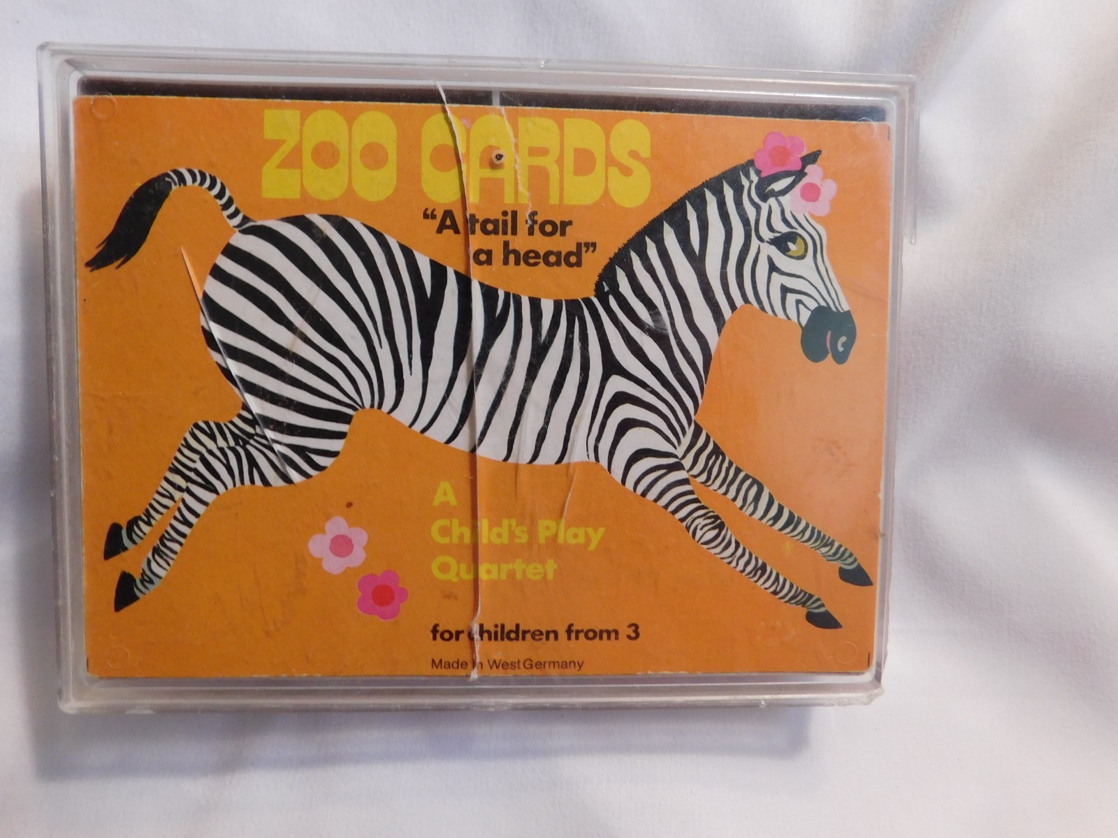 Zoo Cards A Tail for a Head A Child’s Play Quartet Made in West Germany Vintage