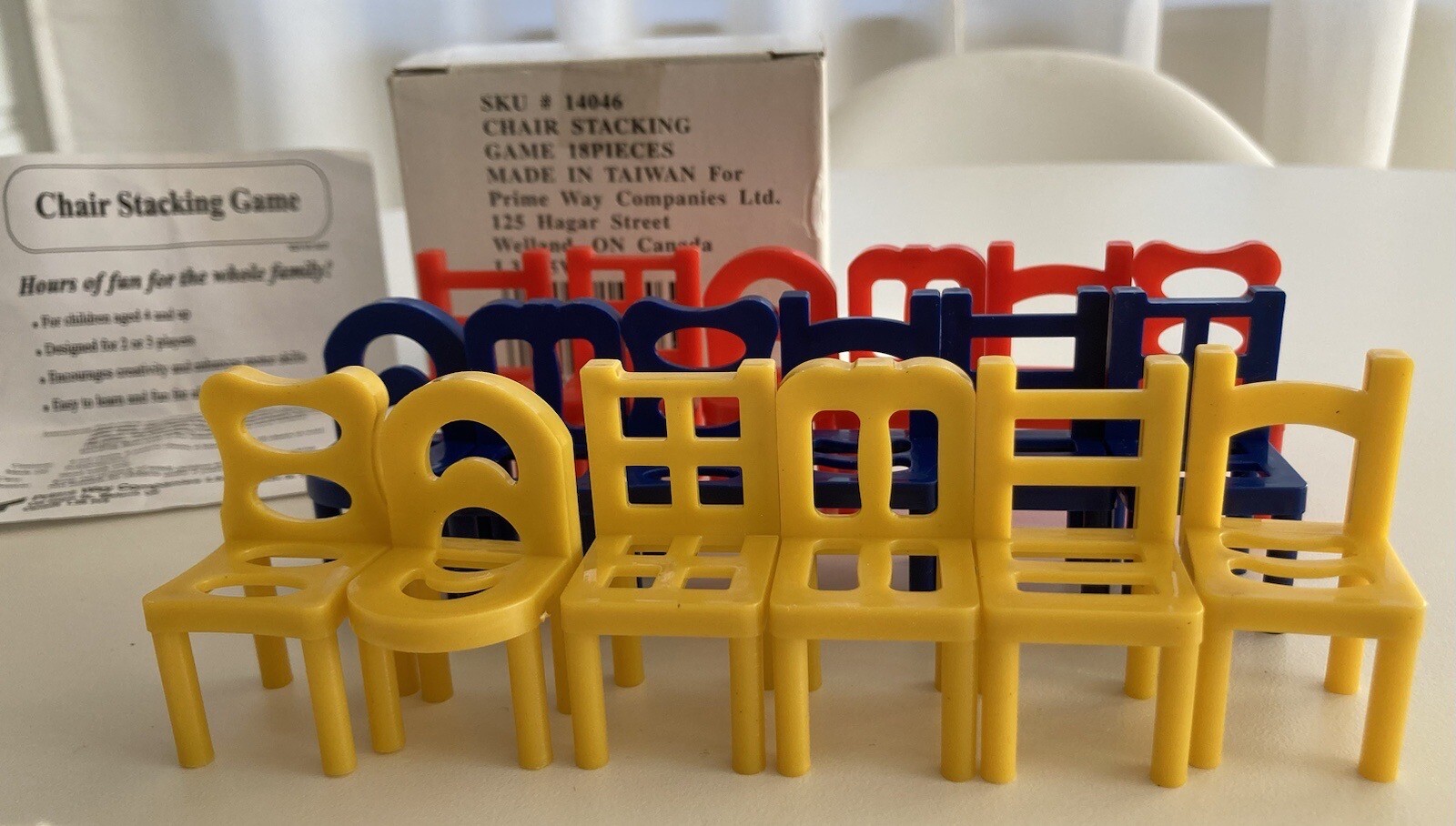 VTG STACKING CHAIR GAME Complete W/Instructions & Original Box