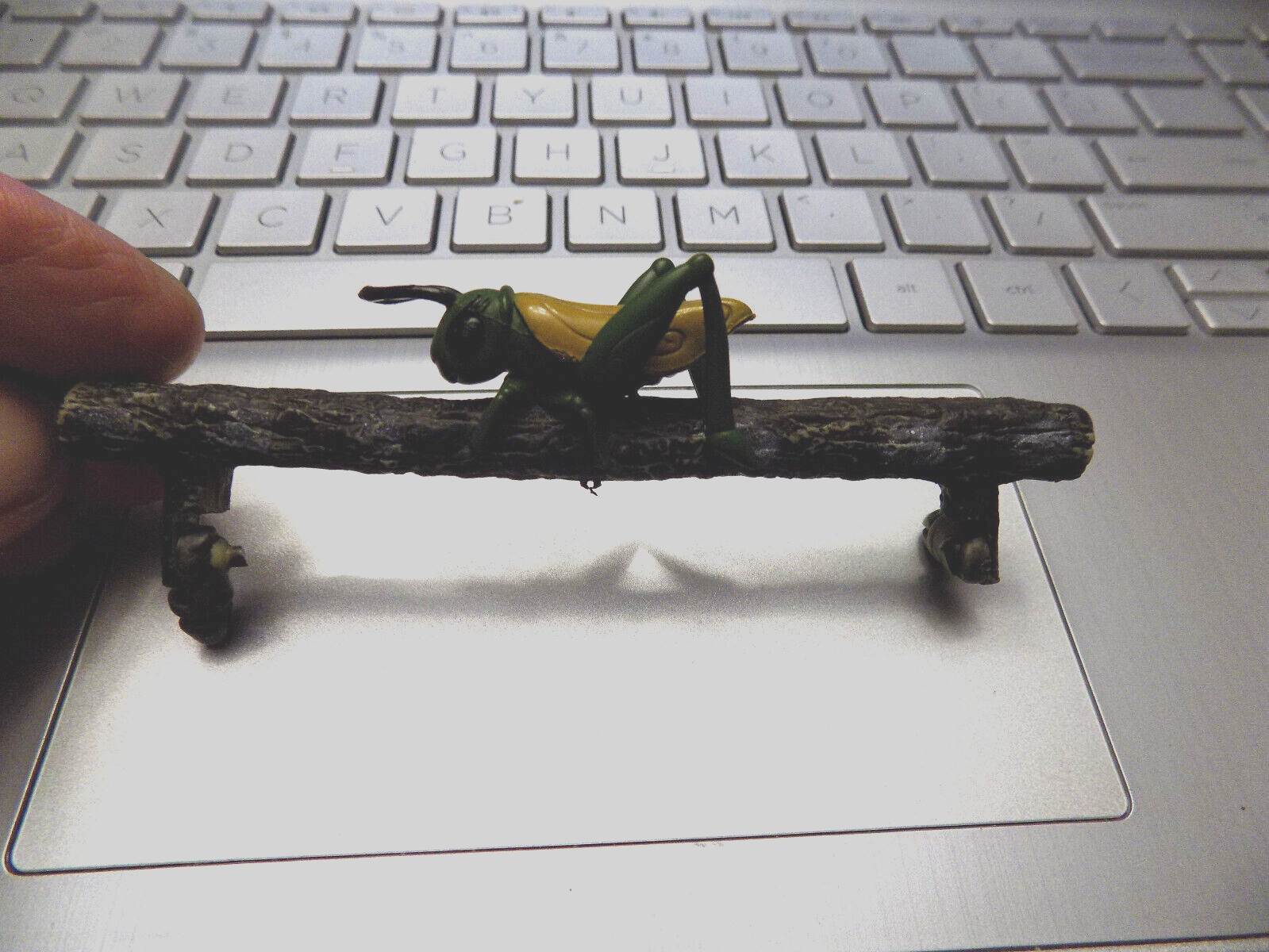 Cricket Bug on Branch Replacement Piece Figure Model Replica Realistic Diorama