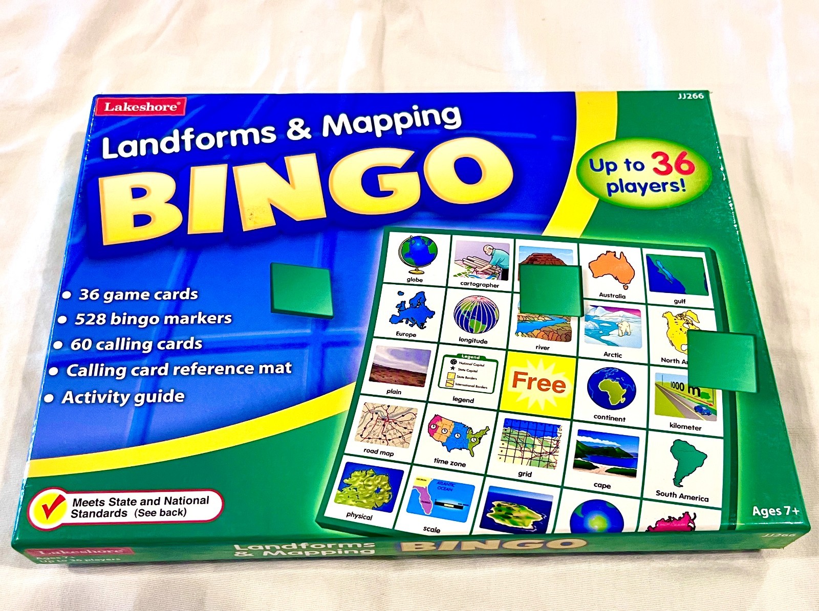 Lakeshore Bingo Landforms and Mapping Never Used Ages 7+
