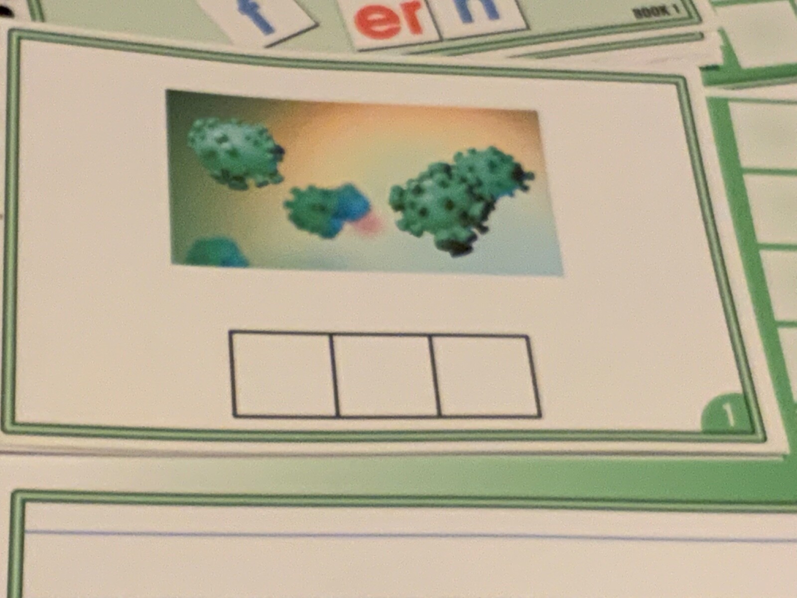 MAKE A WORD – Er words – w/ letter tiles sheets – Interactive Learning Book set
