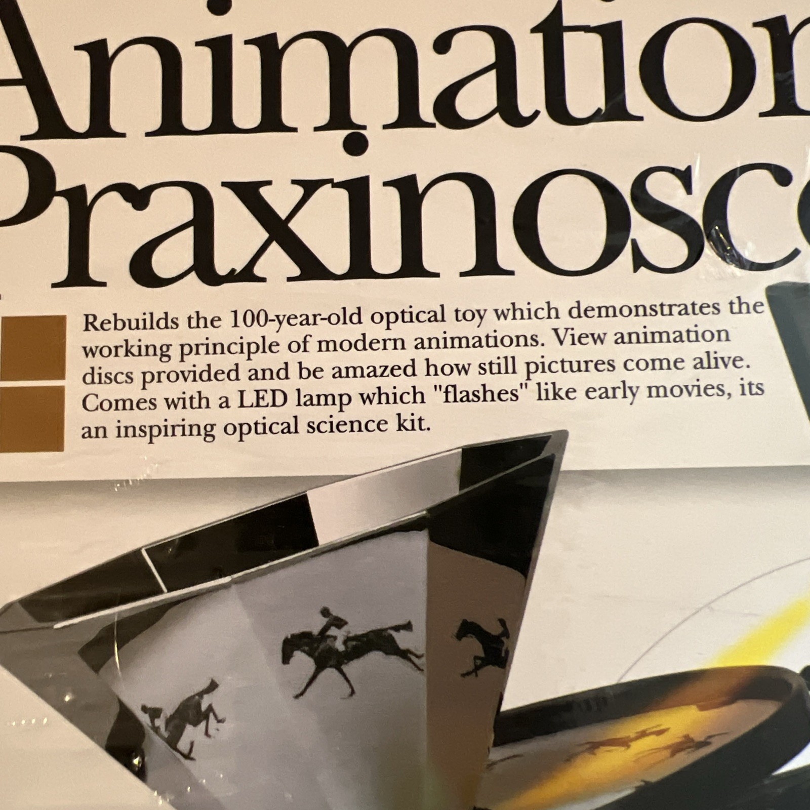 Animation Praxinoscope by Kidzlabs 4M Optical Toy Kit – NEW Sealed