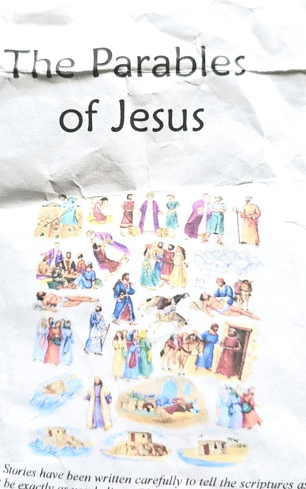 Scripture Stories Story Time 25pc Felts The Parables Of Jesus Complete Set
