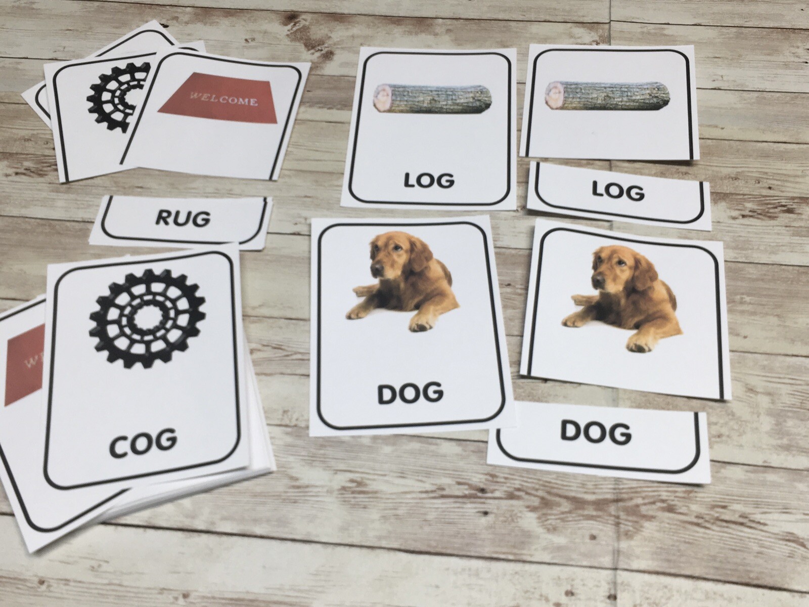 CVC WORDS – Three Part Card set – Cards for Learning Center – Teaching supplies