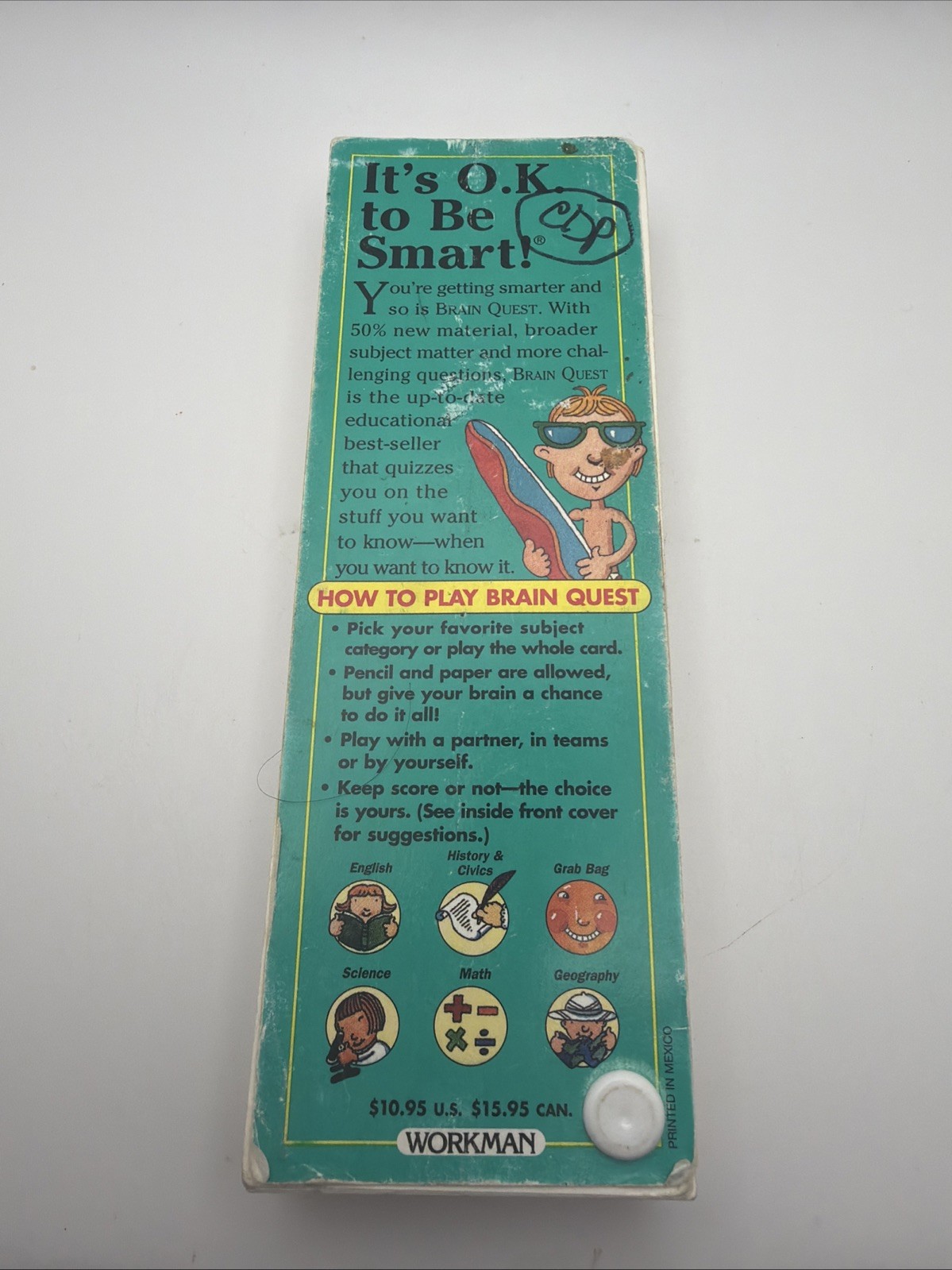Brain Quest Game Workman 740 Questions Answers “It’s OK To Be Smart” Edition