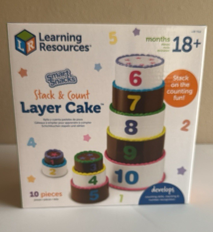 Learning Resources Smart Snacks Stack & Count Layer Cake 10pc 18+ mo