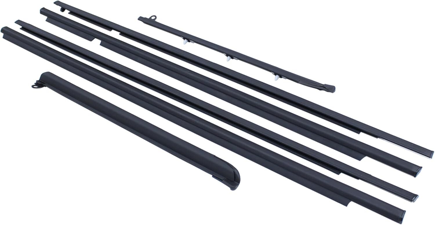 ApplianPar Car Quarter Door Belt Moulding Weatherstrip Kit for Toyota Prado