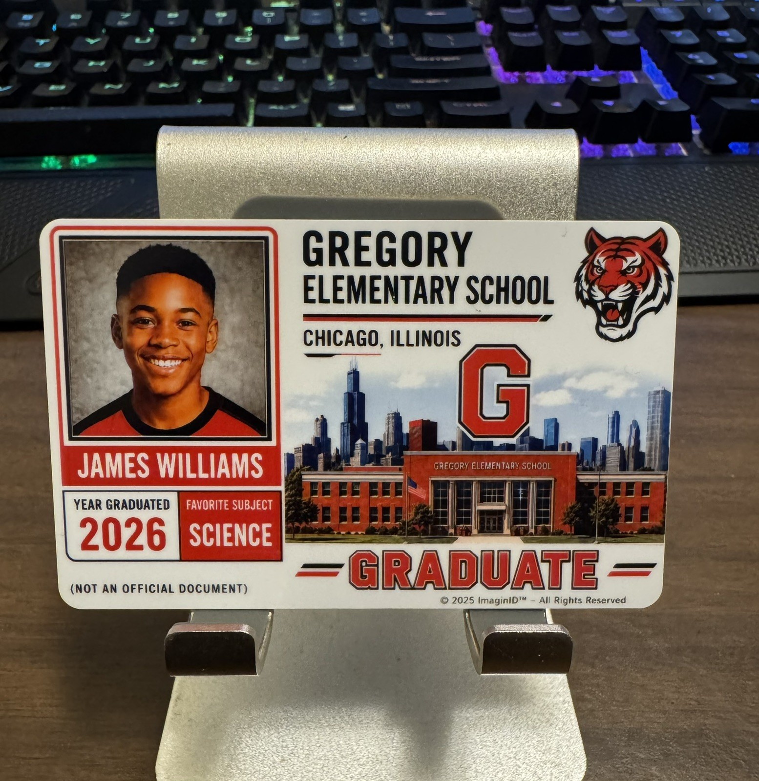 Custom Graduate Novelty PVC Card – Personalized Wallet Size Keepsake