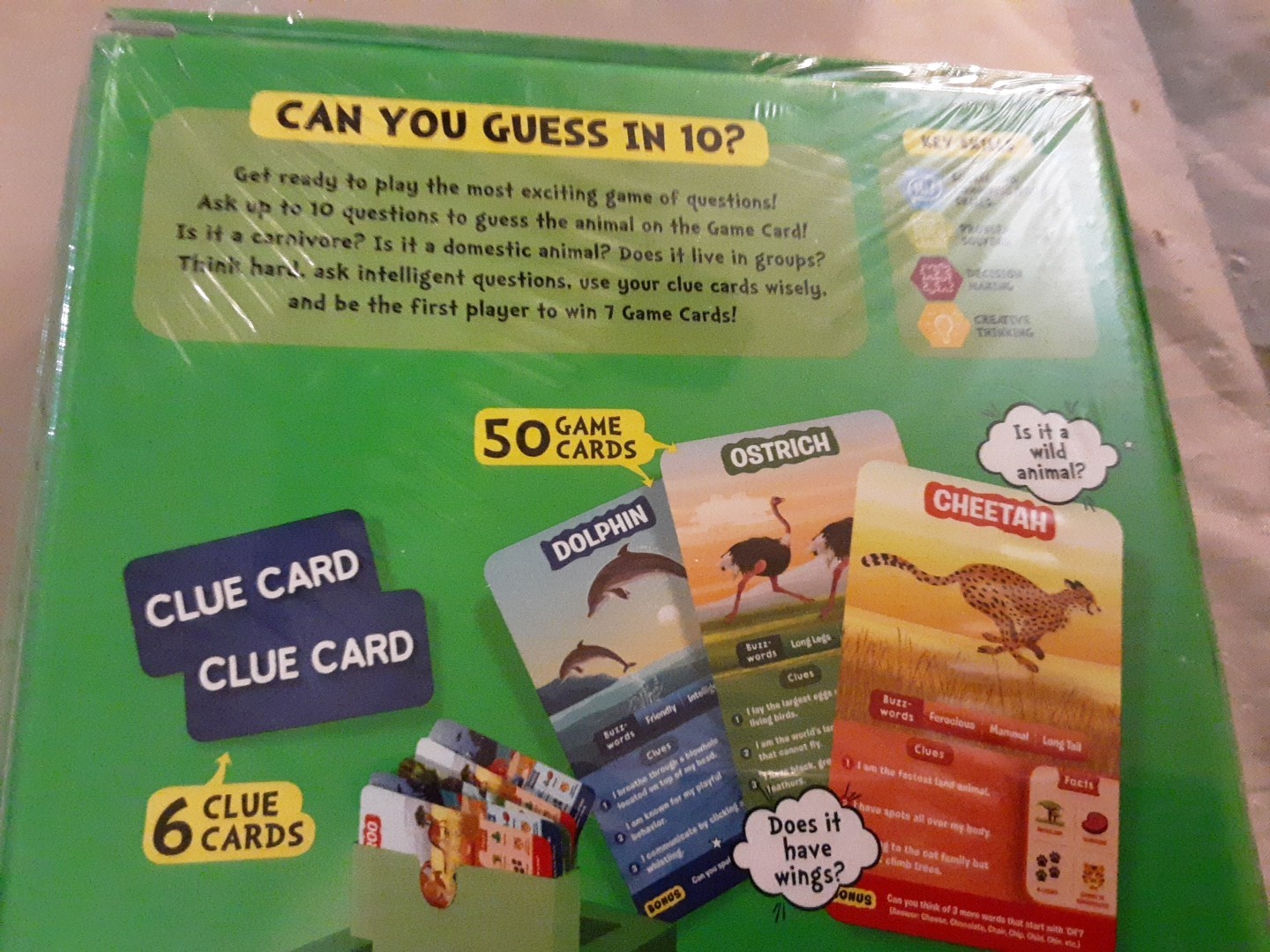 Skillmatics Guess In 10 Animal Planet Family Card Game Ages 6 To 99