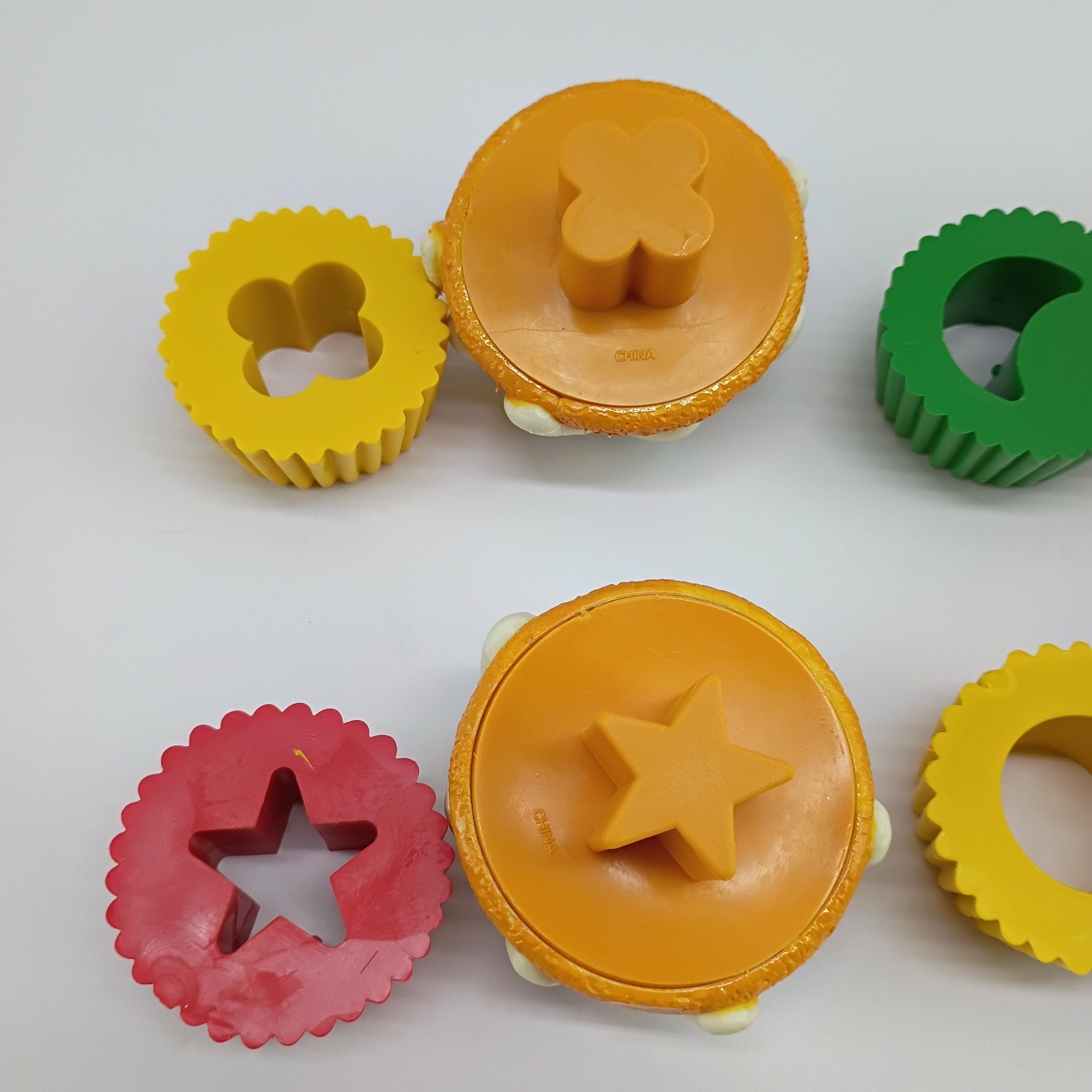 4 Melissa & Doug Replacement Shape Sorting Cupcakes Retired