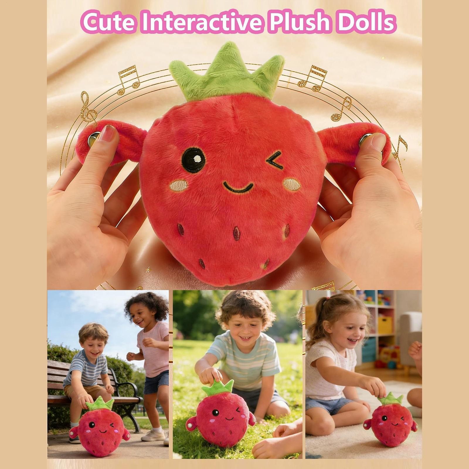 Interactive Music Plush Toy – Fun & Playful Sound-Activated Toys -Baby Music Toy