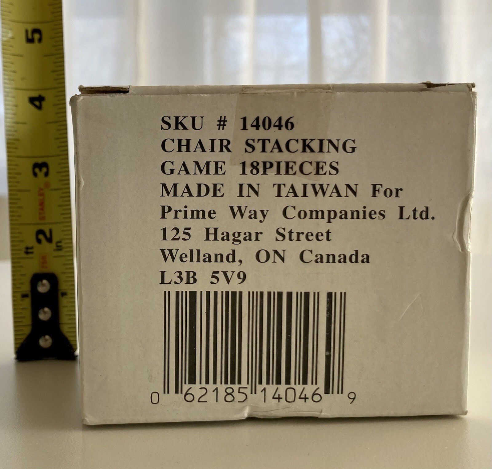 VTG STACKING CHAIR GAME Complete W/Instructions & Original Box