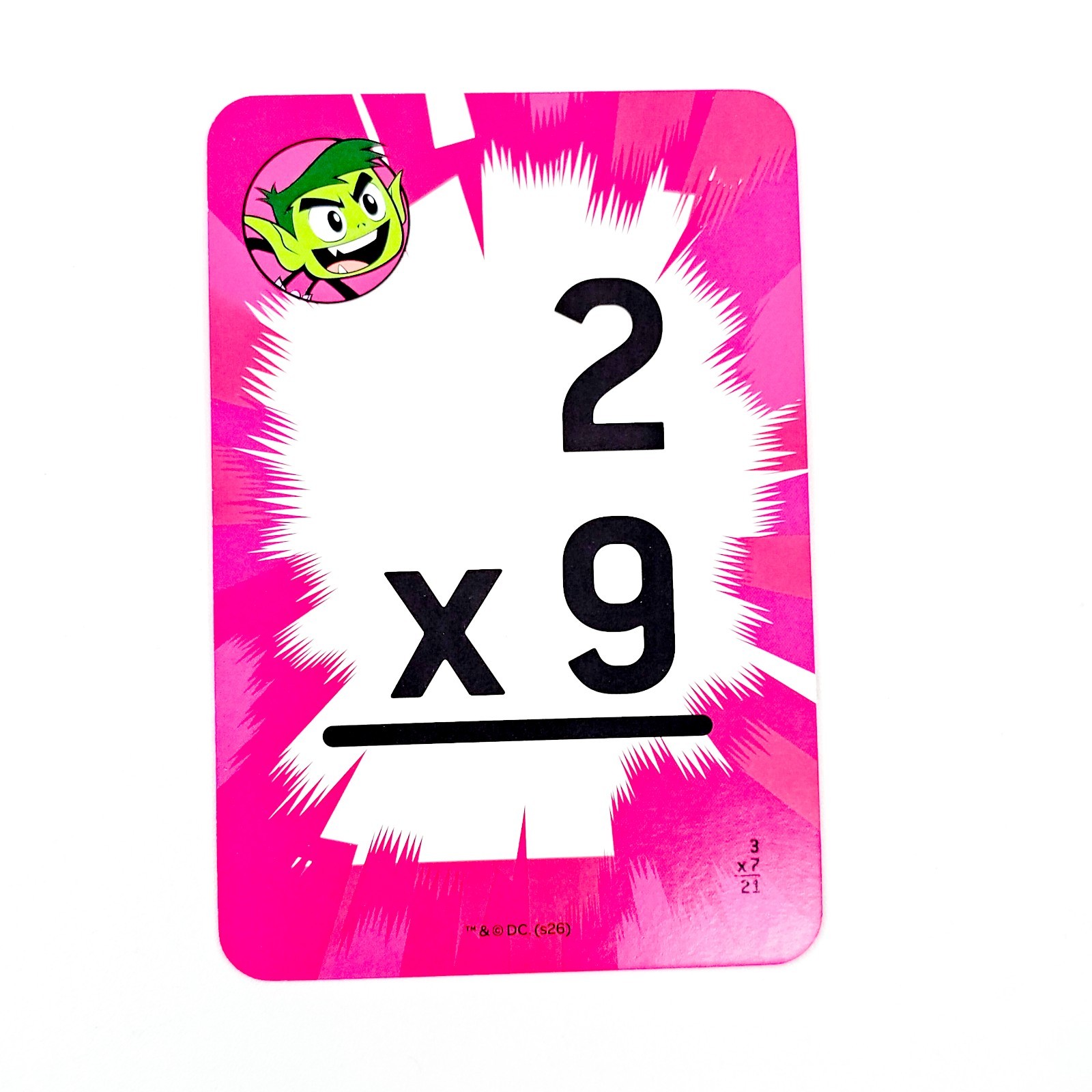 Teen Titans Go Multiplication Flash Cards 36 Count Childrens NEW DC Bendon