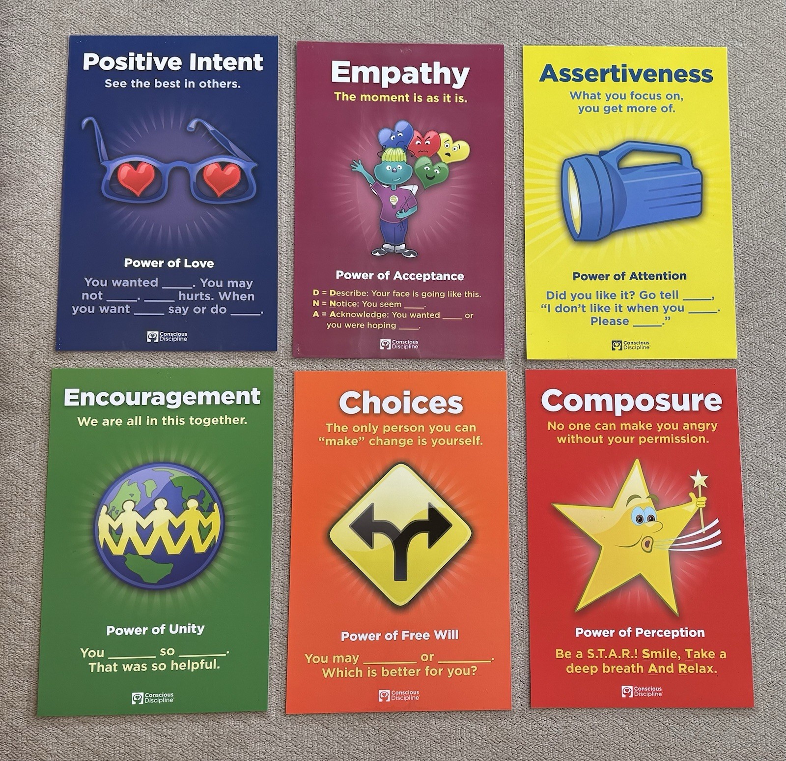 Conscious Discipline Miscellaneous Items. Posters, Apron & More