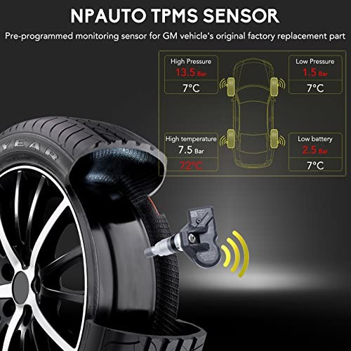 NPAUTO TPMS Sensor Compatible with BMW 335i 528i 328i M3 M6 X3 X5 Z4 Series 1 3