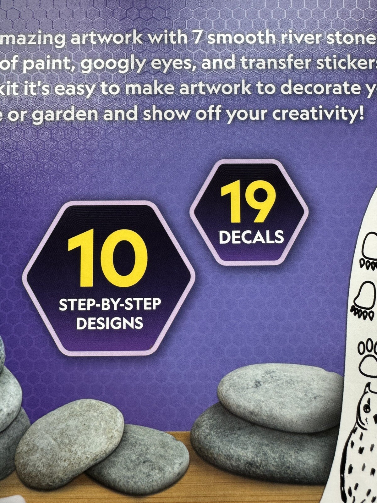National Geographic River Rock Craft Kit Everything Included STEAM Educational