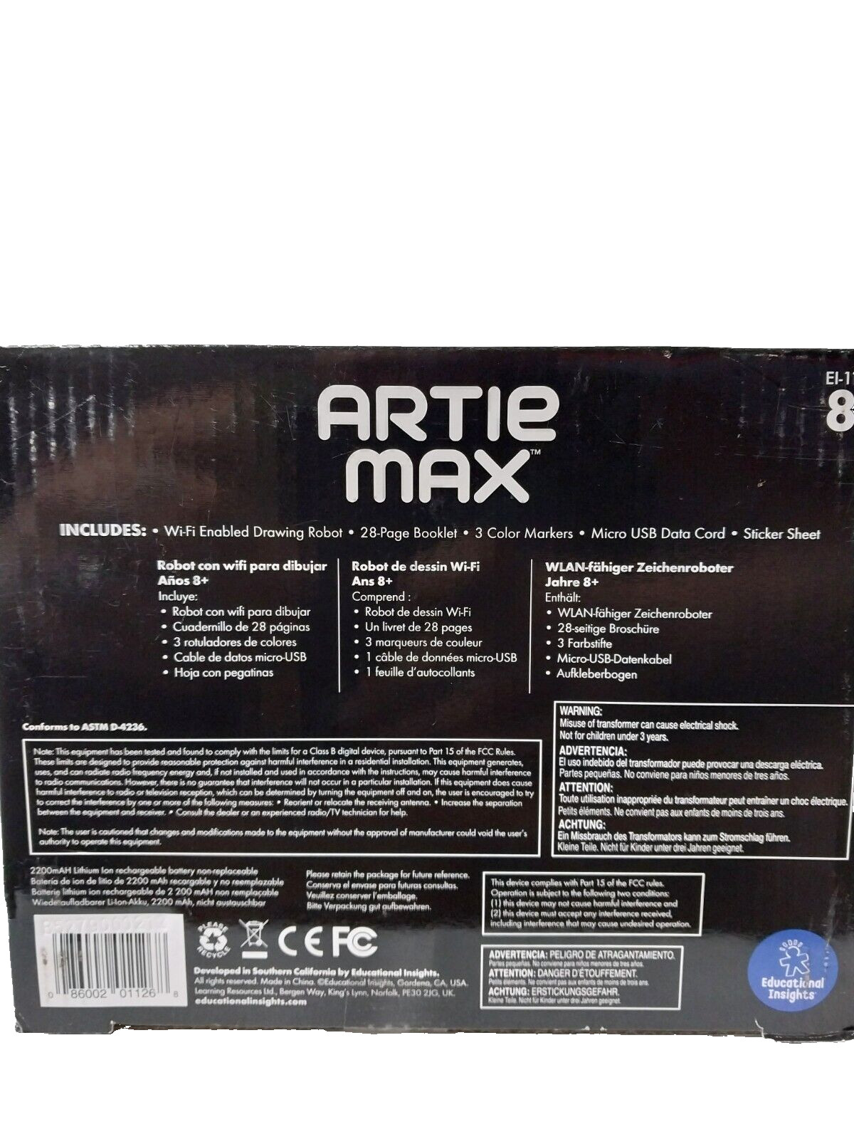 New! Educational Insights Artie Max The Wi-Fi Robot That Teaches Coding SEALED