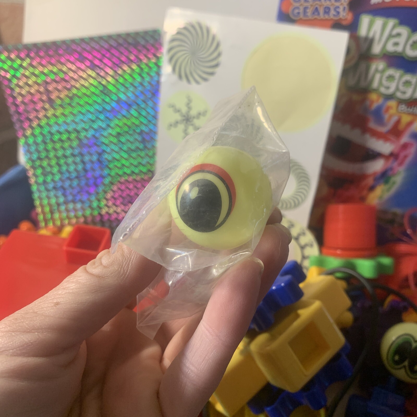 COMPLETE Wacky Wigglers 127pc Buliding Set Motorized WORK Gears Creatures Lights