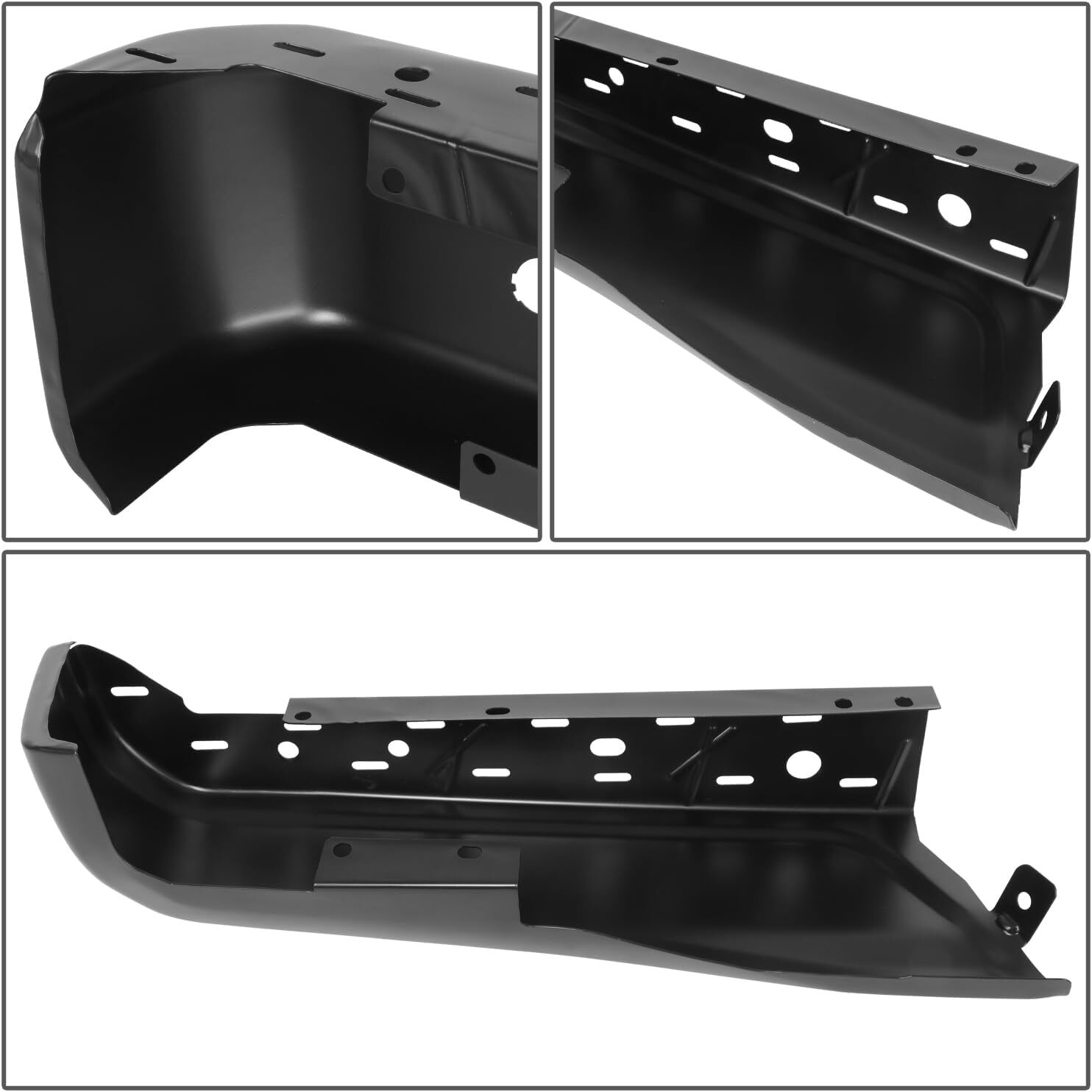 15-20 Ford F150 Right Rear Passenger Bumper End Cap Parking Sensor Holes Primed