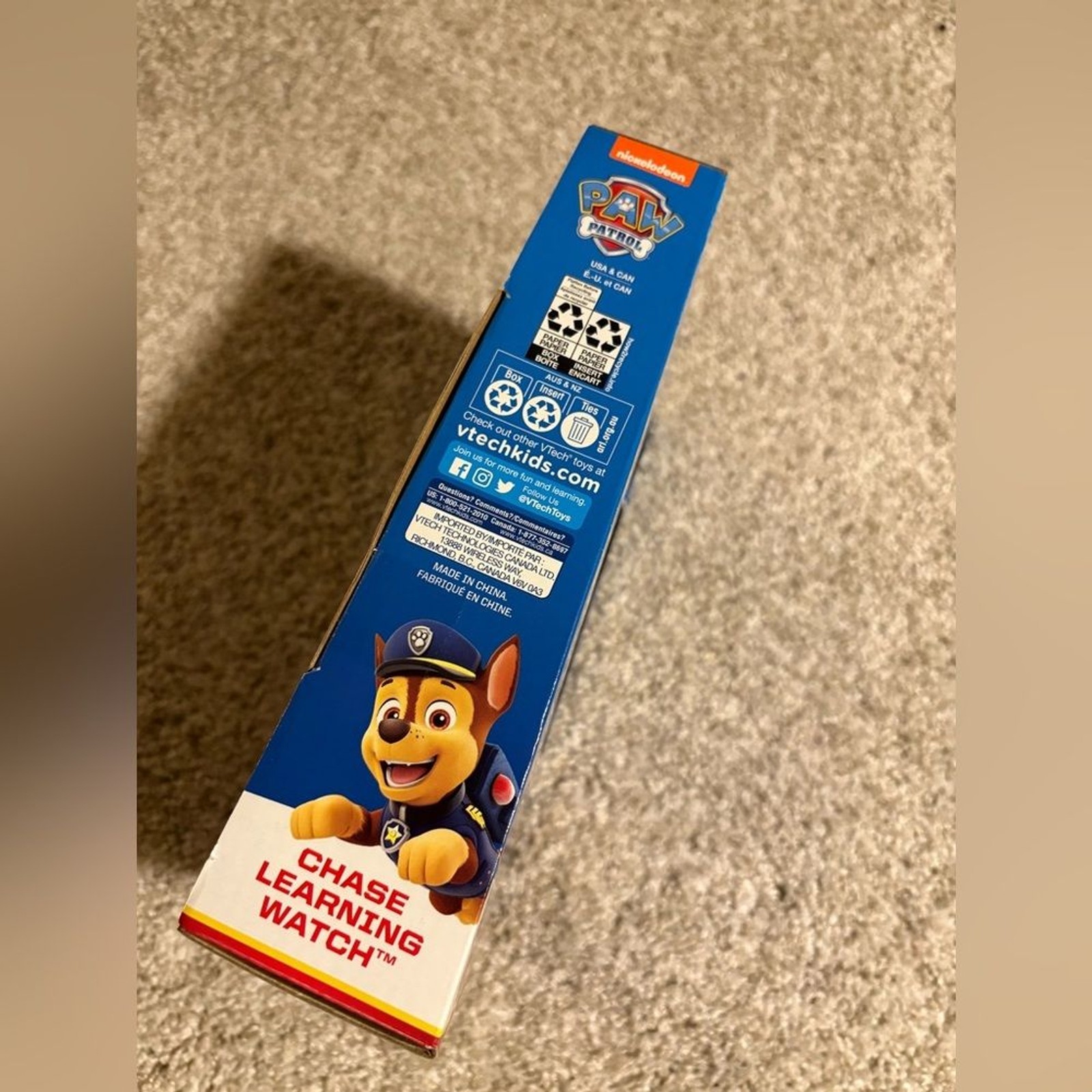 New VTech PAW Patrol Chase Learning Watch Toddler Watch