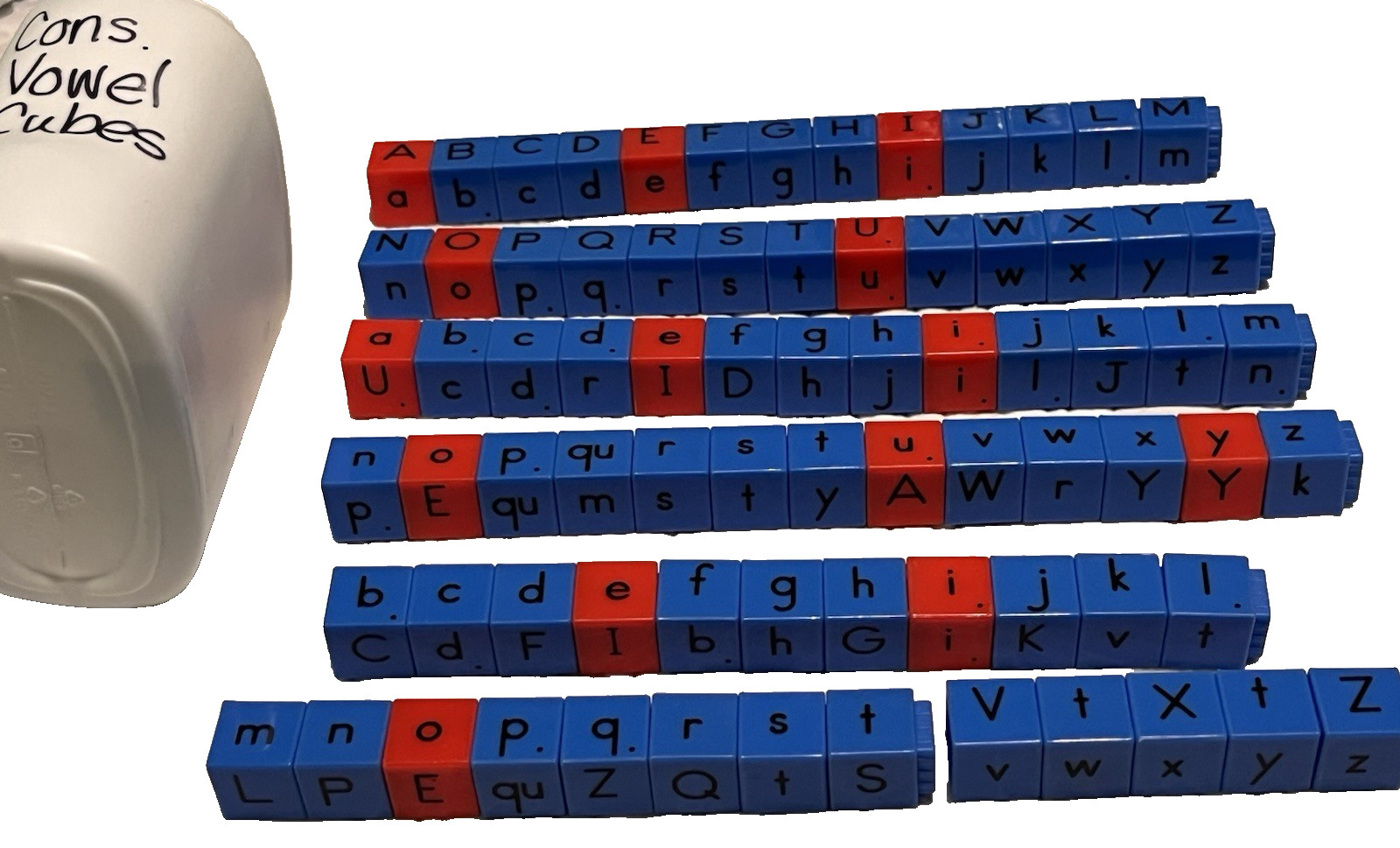 Reading Manipulatives, Didax Unifix Phonics Cube Set With 265 Cubes & Booklet