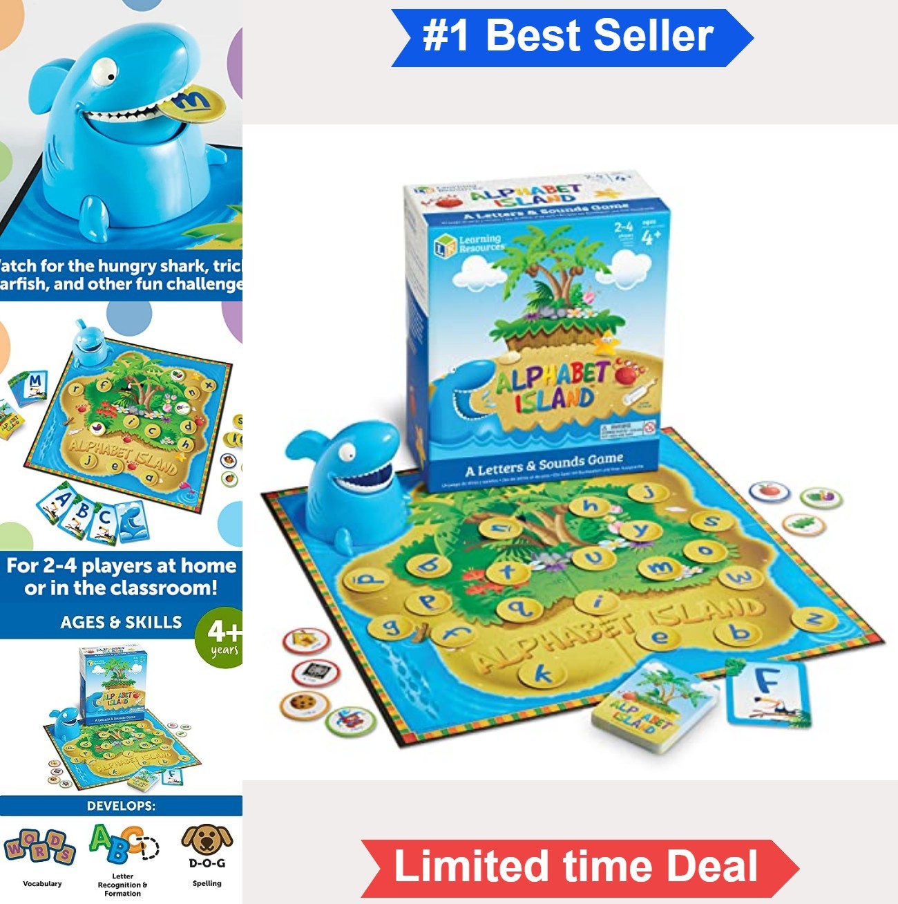 Alphabet Island Letter Sounds Game Matching Uppercase Lowercase For Kids Ages 4