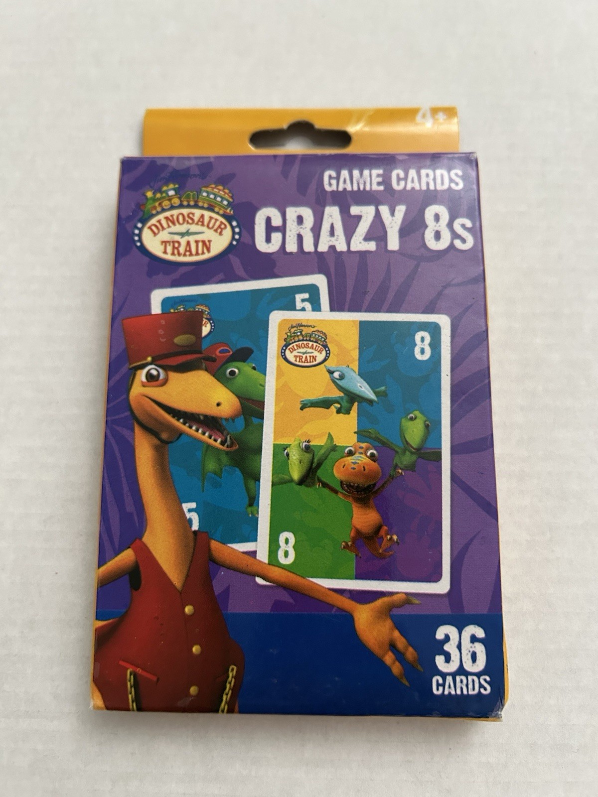 PBS Dinosaur Train Crazy 8’s Game Cards Age 4+ *New, Torn Box*Learning Made Fun