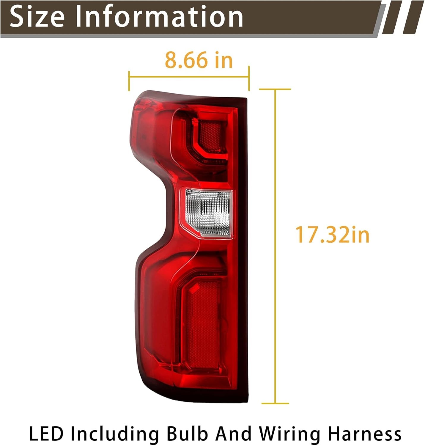Chevy Silverado LED Tail Light Assembly 2019-2023 Left Side