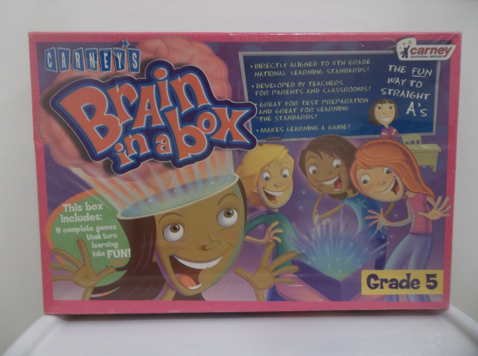 CARNEYS BRAIN IN A BOX GRADE 5 EDUCATIONAL GAMES PARENT TEACHER HOMESCHOOL NEW