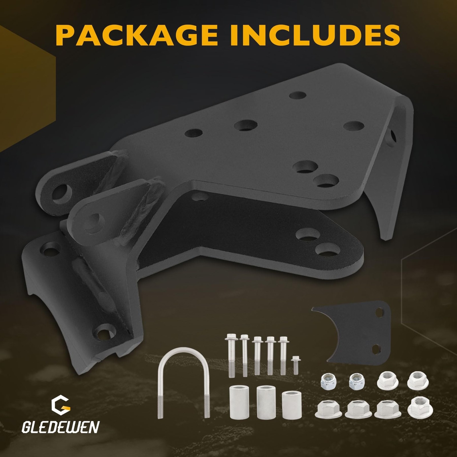 Front Track Bar Relocation Bracket, Compatible with 2007-2018 Jeep Wrangler J…